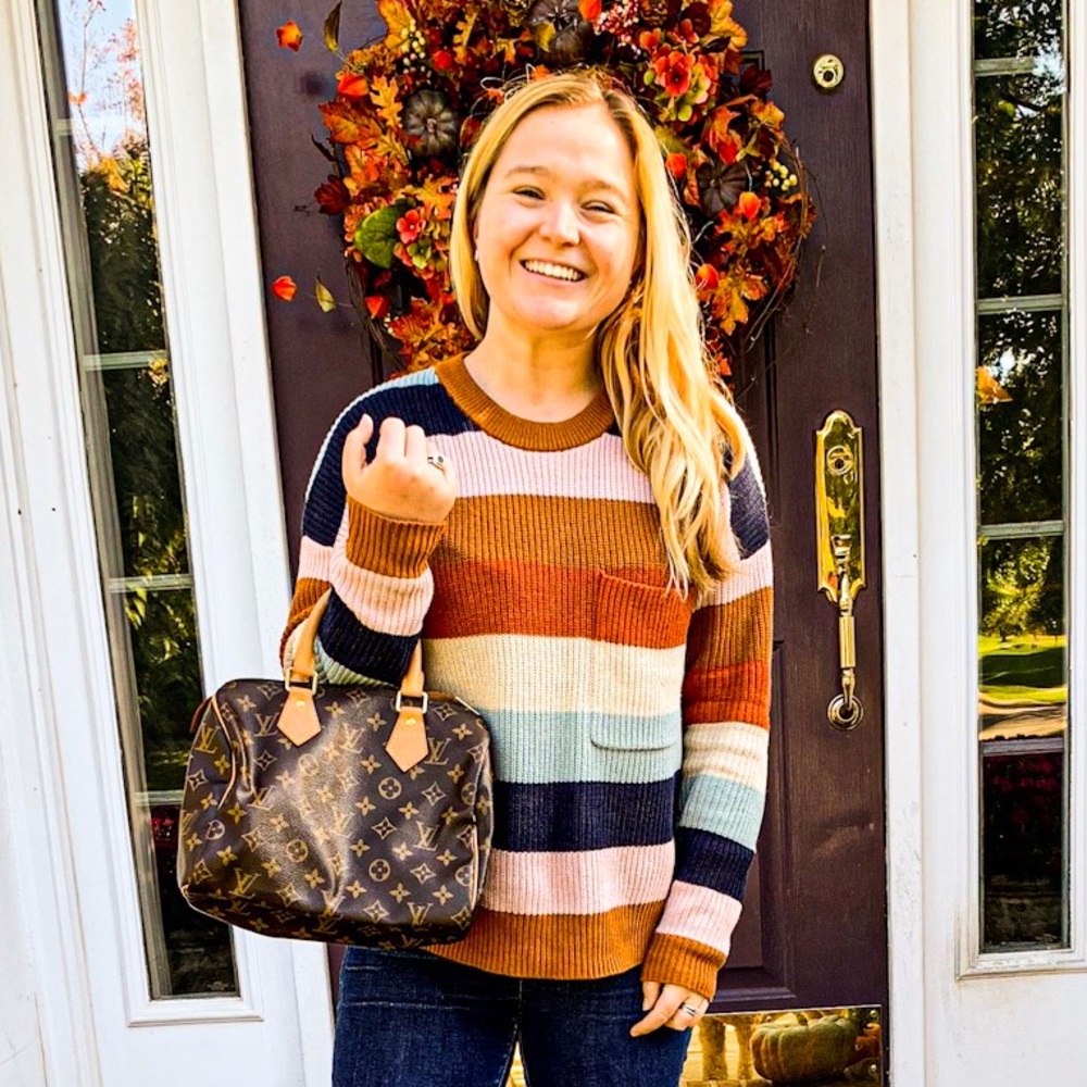 Madewell Thompson Rainbow Stripe Pullover Sweater